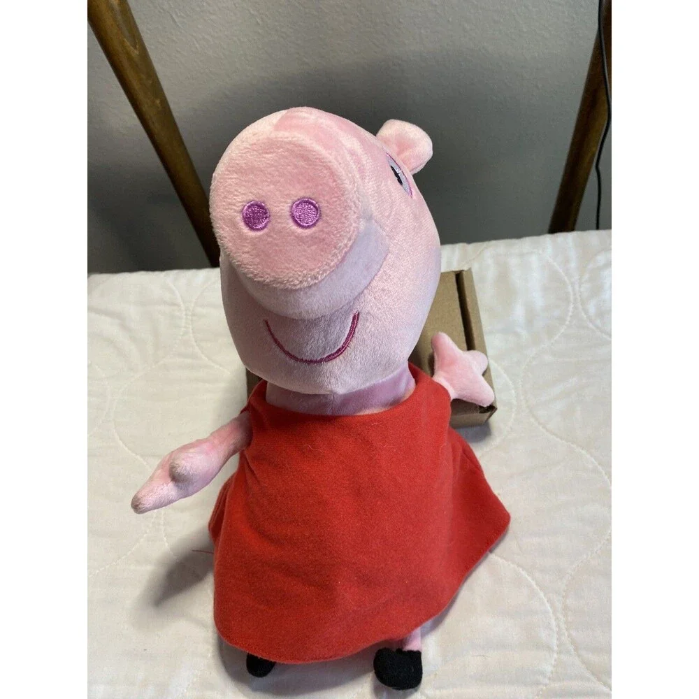 Peppa Pig Plush Stuffed Animal Animated Multicolor 9.5in Talks Working Tested